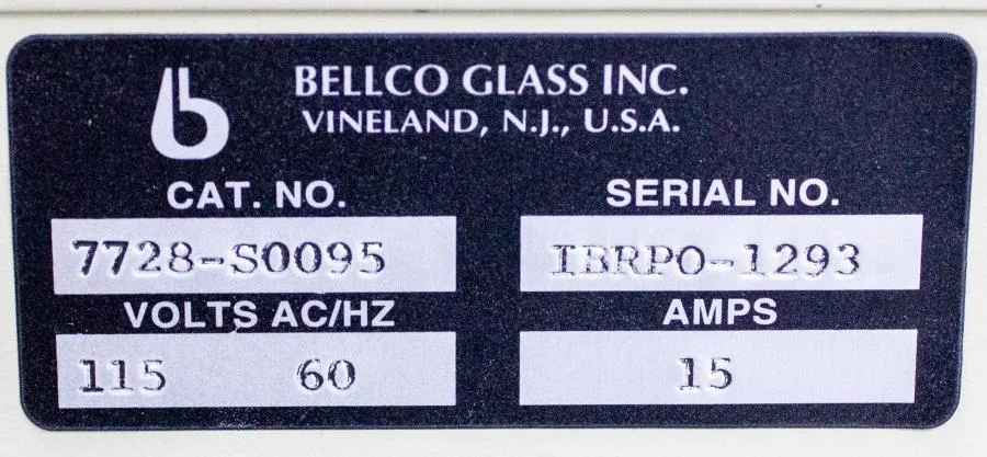 Bellco Glass Single Window Standard Roll-In Incubator CLEARANCE! As-Is