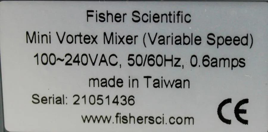 Fisher Scientific Fisherbrand Mini Vortex Mixer(Variable Speed)