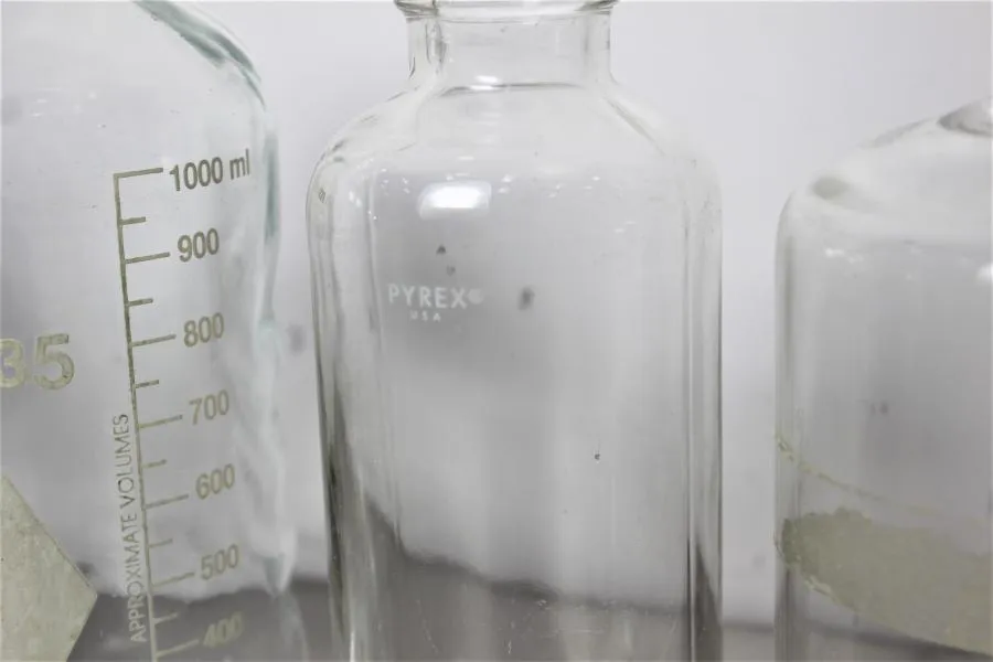 Pyrex & Kimax-35 Laboratory Various  bottles  Lot of 5