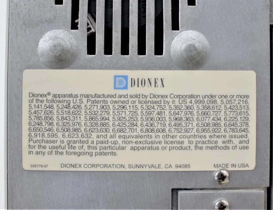 DIONEX Model EG-2 ICS-3000 Chromatography Eluent G CLEARANCE! As-Is