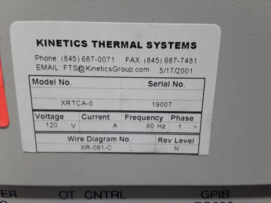 FTS Systems TC-84 Kinetics Air Jet Temperature Controller