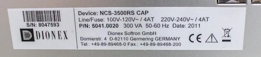 Thermo NCS-3500RS CAP Binary Rapid Separation Nano/Capillary Pump w/ Tray
