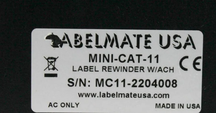 Labelmate USA Mini-Cat-11 Label Rewinder w/ACH