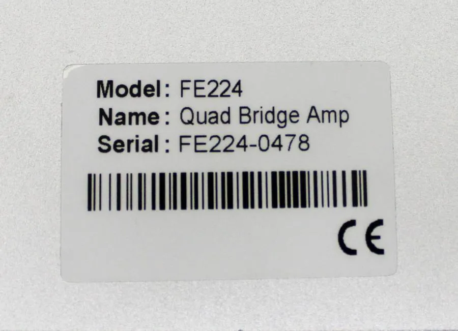 AD Instruments Quad Bridge Amp Pressure, Force & Light Amplifiers FE224