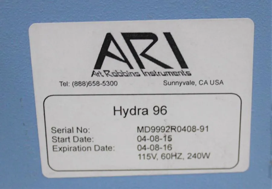 Robbins Scientific Hydra 96 Liquid Handler CLEARANCE! As-Is