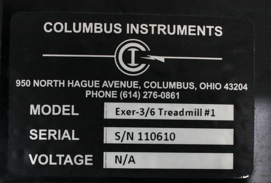 Columbus Instruments Exer-3/6 Controller #2 Animal Treadmill