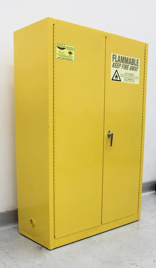 Eagle 1947 Flammable Liquid Safety Cabinet 45 Gal.with Self Close Double Door
