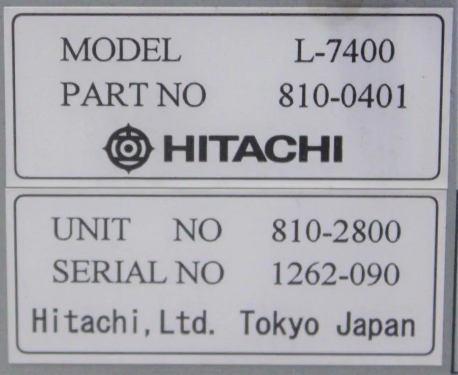 Hitachi L-7400 Auto Sampler CLEARANCE! As-Is