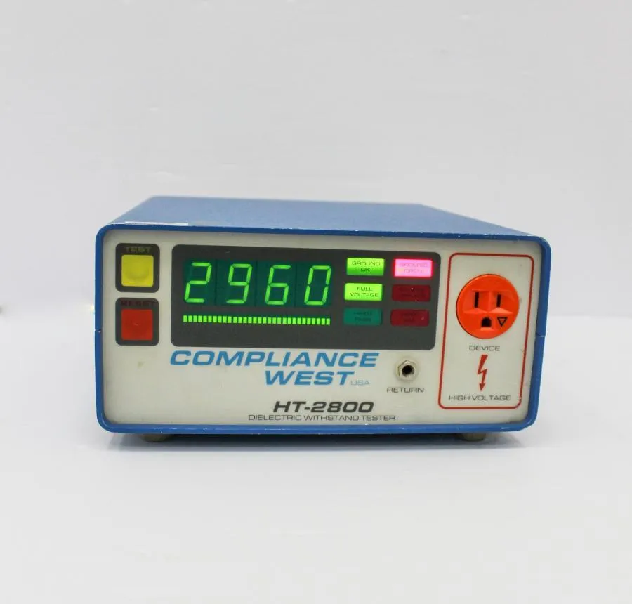 Compliance West Dielectric withstand tester Model: HT-2800