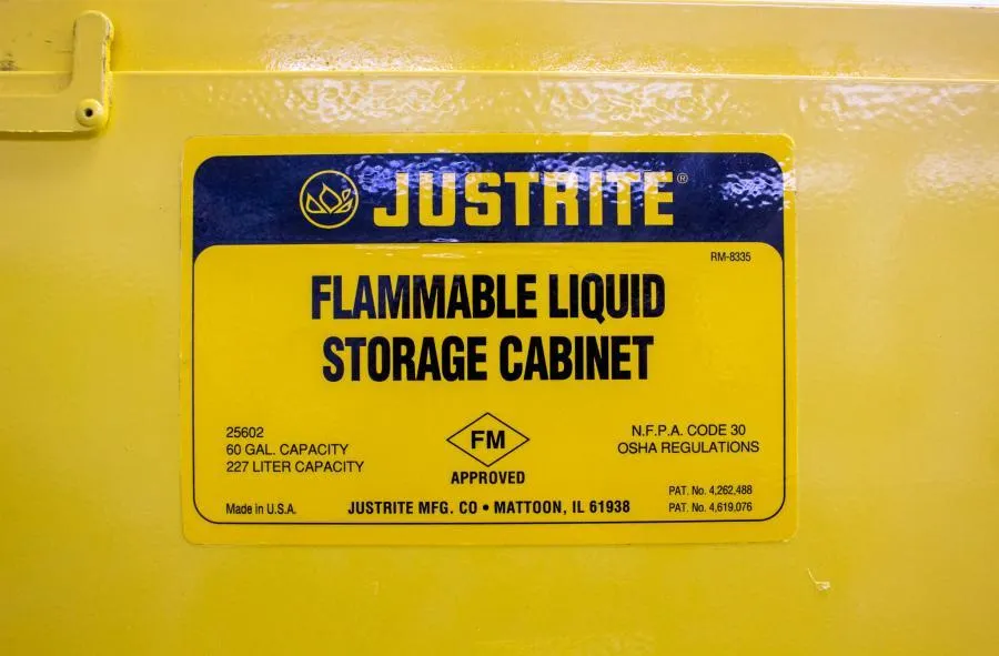JustRite Flammable Liquid Storage Cabinet 60 Gallon Capacity  Model 25602