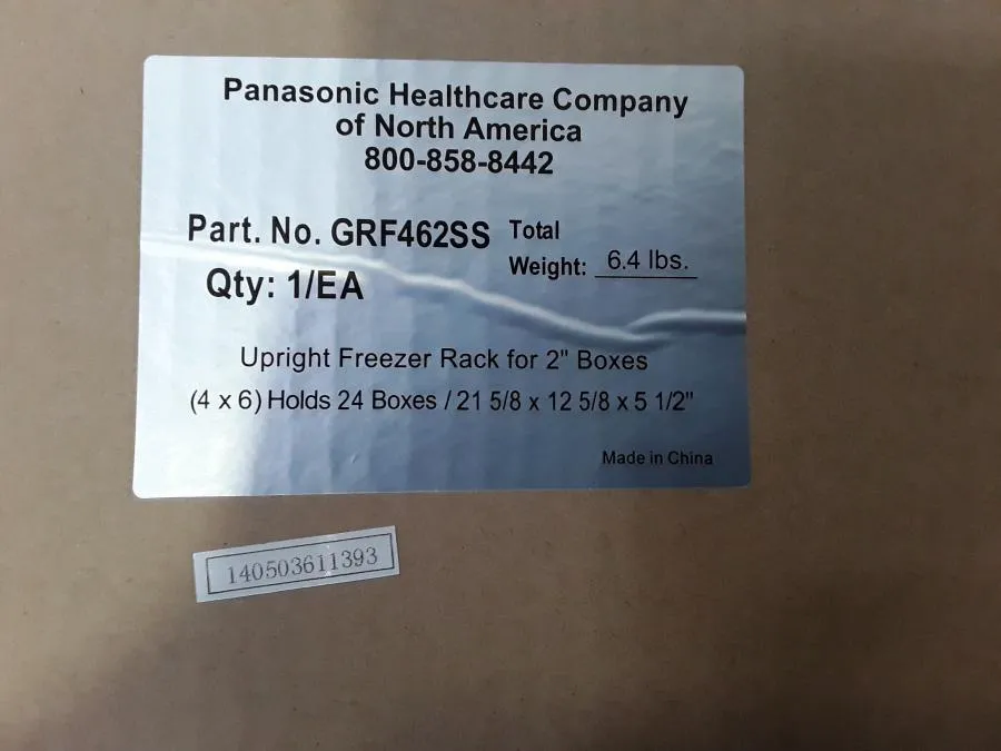 Panasonic Healthcare Upright Freezer Rack Boxes GRF462SS for 2