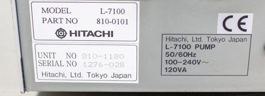 Hitachi/Transgenomic L-7100 HPLC Pump w/ D-7000 I CLEARANCE! As-Is
