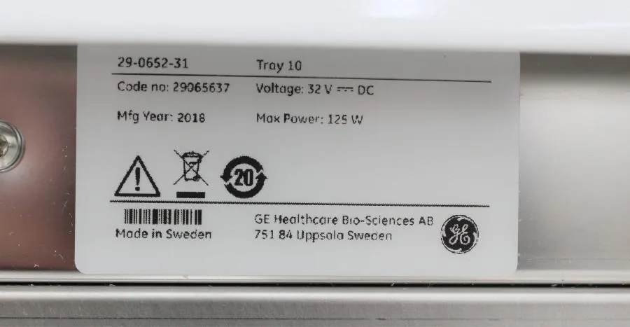 GE Healthcare Tray 10  Xuri Cell Expansion System W25