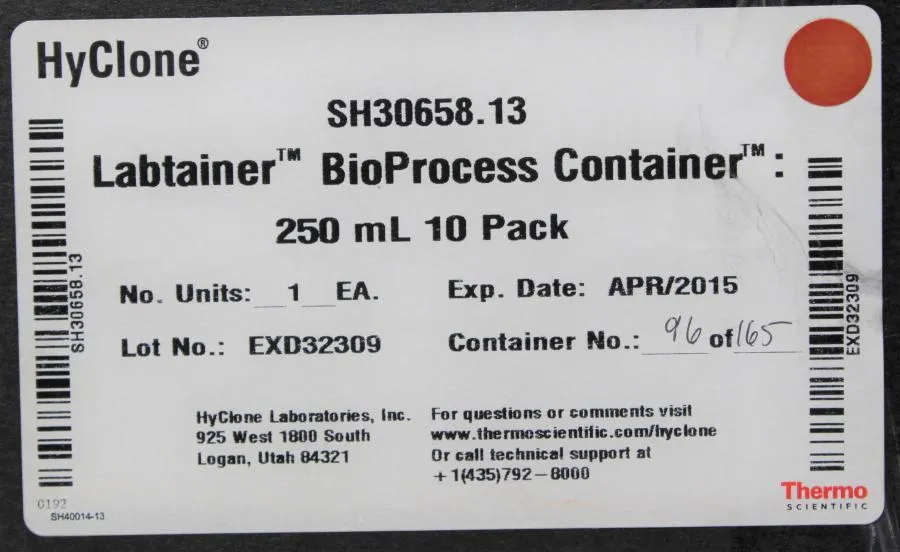 Thermo Scientific Hyclone Labtainer BioProcess Con CLEARANCE! As-Is