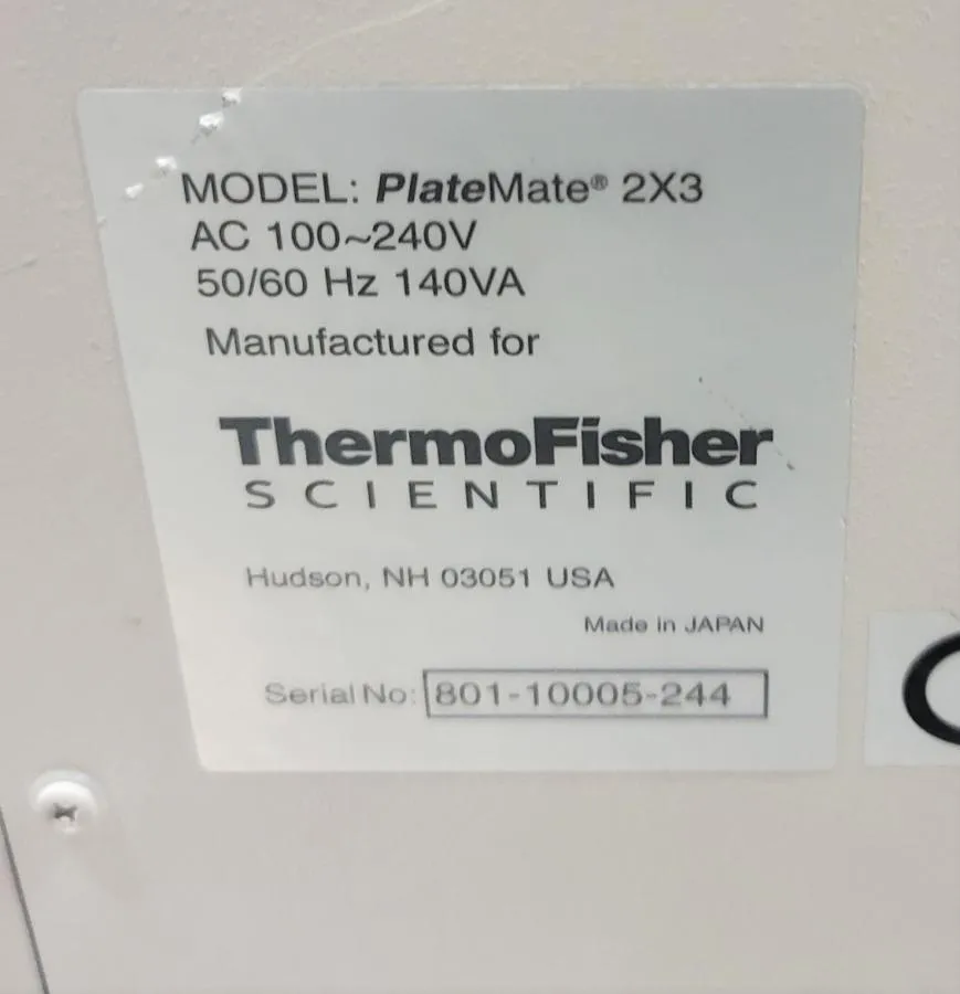 Thermo Matrix PlateMate 2X3 CLEARANCE! As-Is