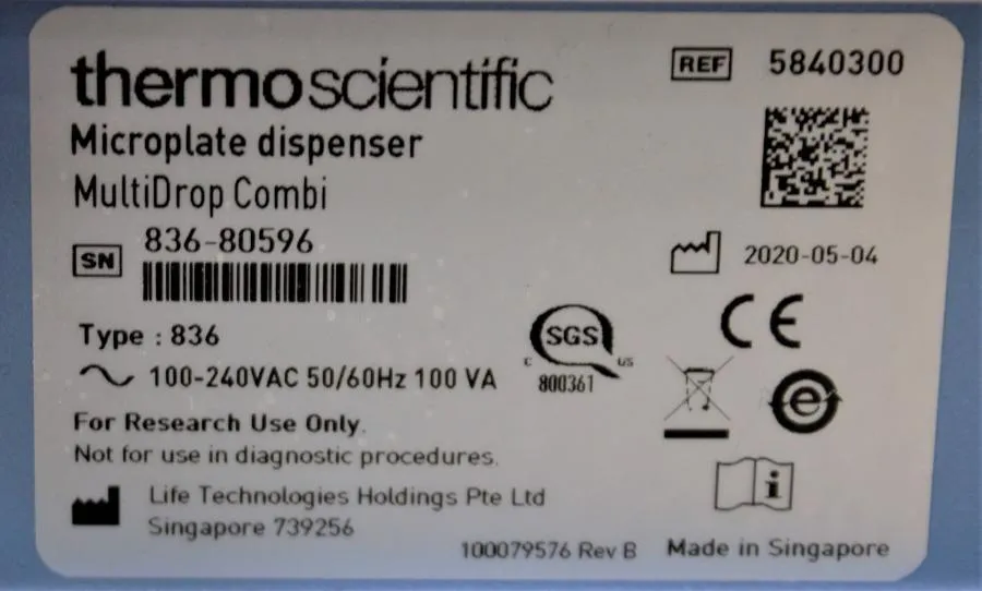 Thermo Scientific Multidrop Combi Reagent Dispenser