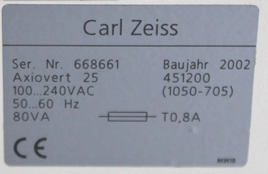 Zeiss Axiovert 25 Microscope