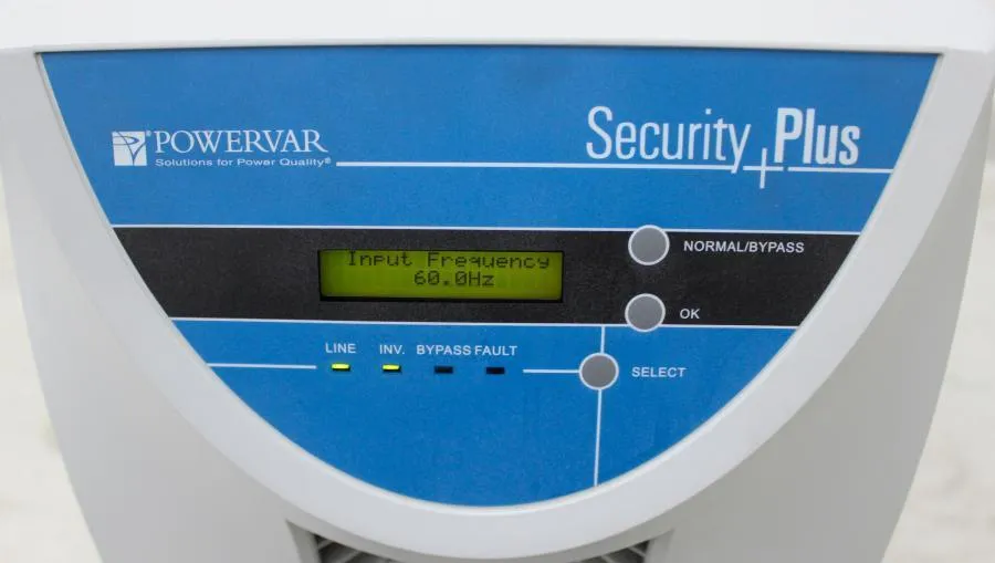 Powervar Security Plus Model: ABCDEF5200-22