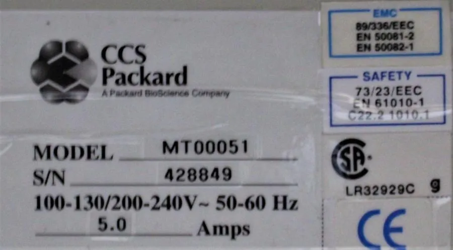 Packard BioScience MiniTrak Plate Stacker w/ CCS Packard Multi Position Dispen