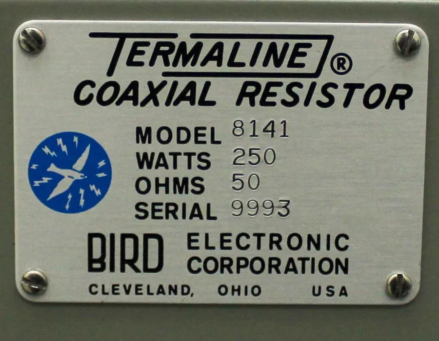 Brid Termaline Coaxial resistor Model: 8141