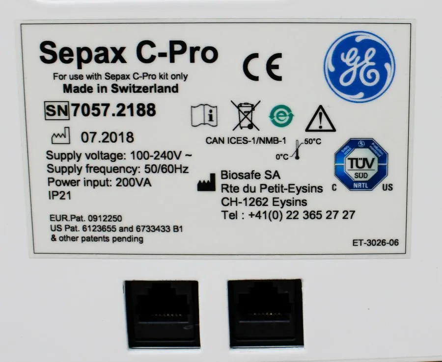 GE Sepax C-Pro Cell Processing System