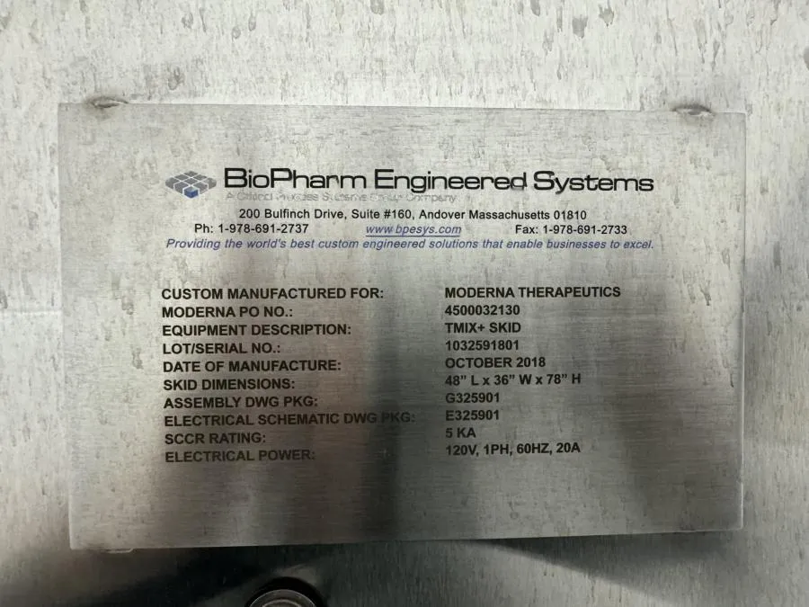 BioPharm Engineered System TMIX+SKID System