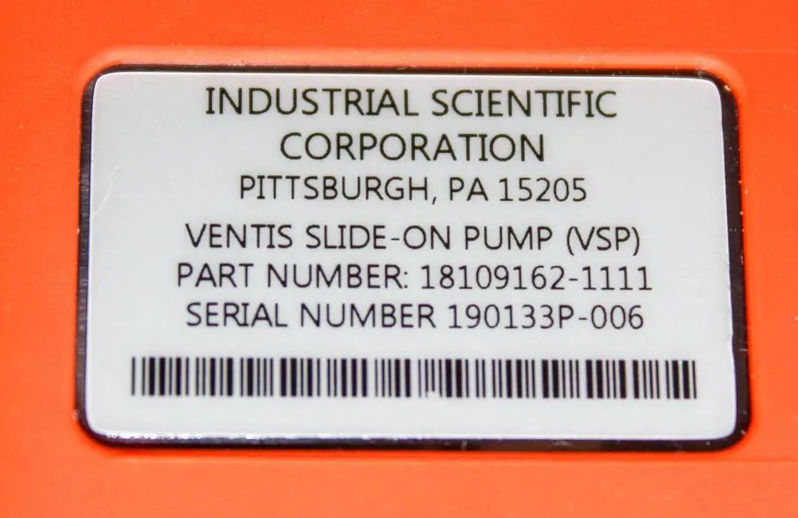 Industrial Scientific Ventis VSP as detector Pump