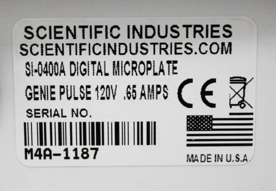 Scientific Industries SI-0400A Digital MicroPlate Genie Pulse