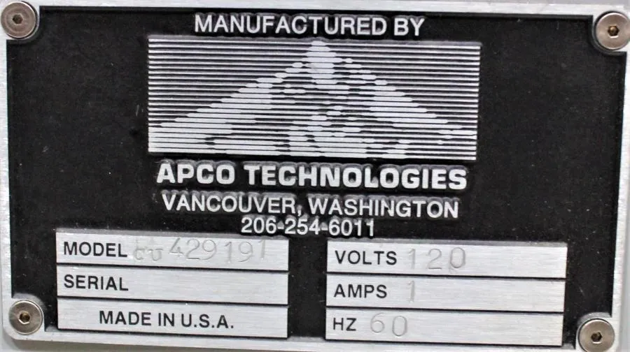 Apco Technologies CU429191 Custom Labeling Machi CLEARANCE! As-Is