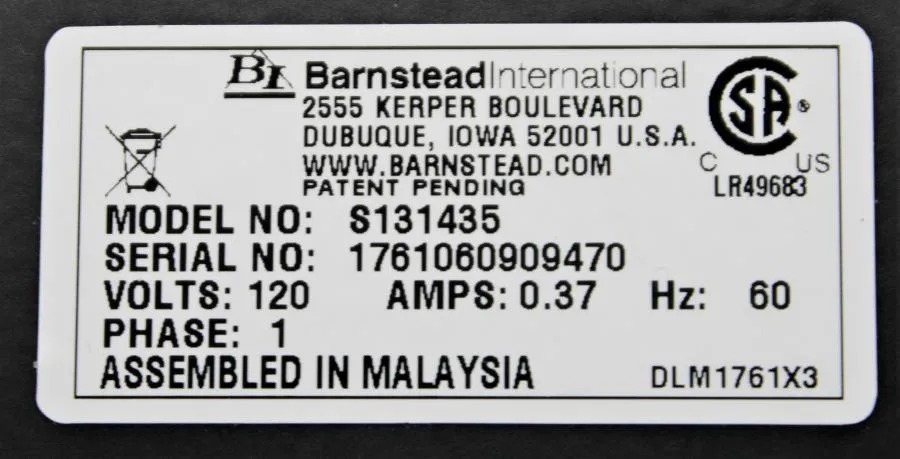 Barnstead Thermolyne Cimarec Magnetic Stirrer S131435