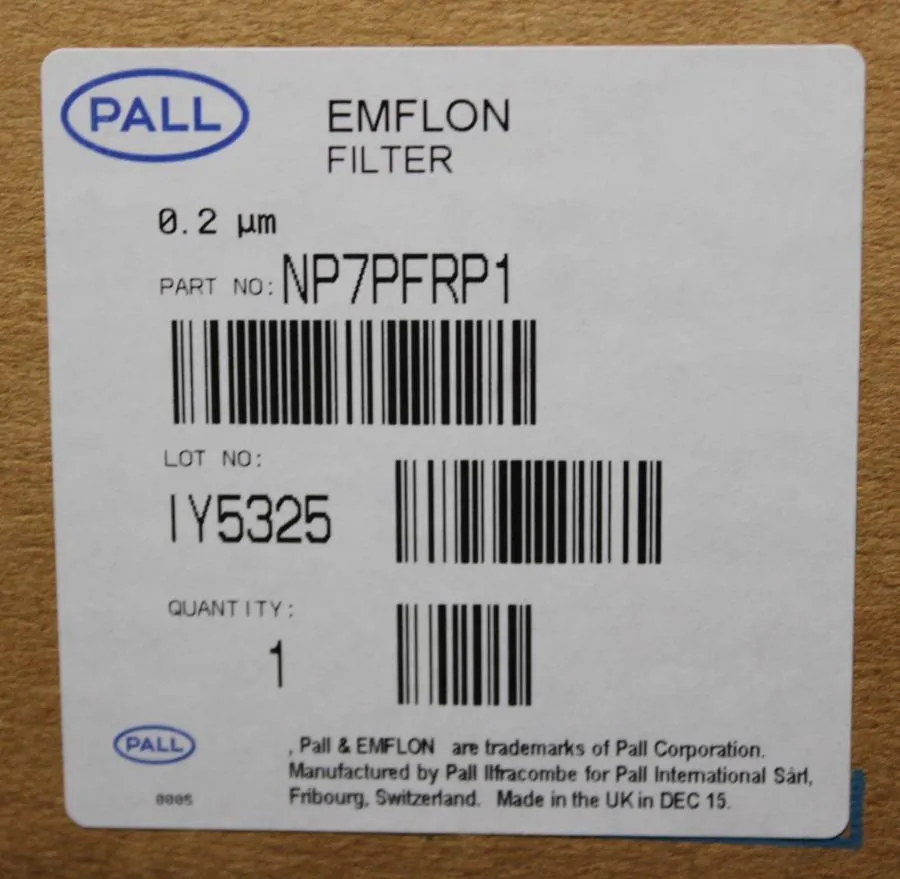 PALL Emflon Filter PFR 0.2m NP6PFRP1 CLEARANCE! As-Is