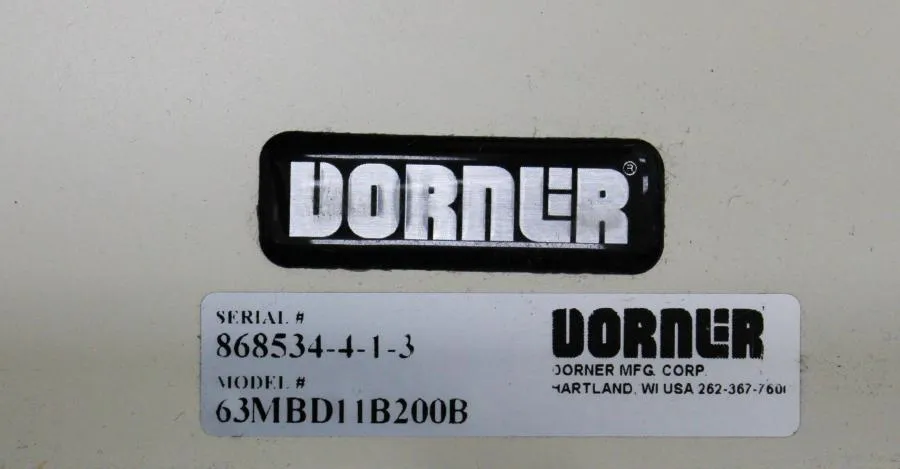DORNER 2200 Series Flat Belt  Conveyor with casters