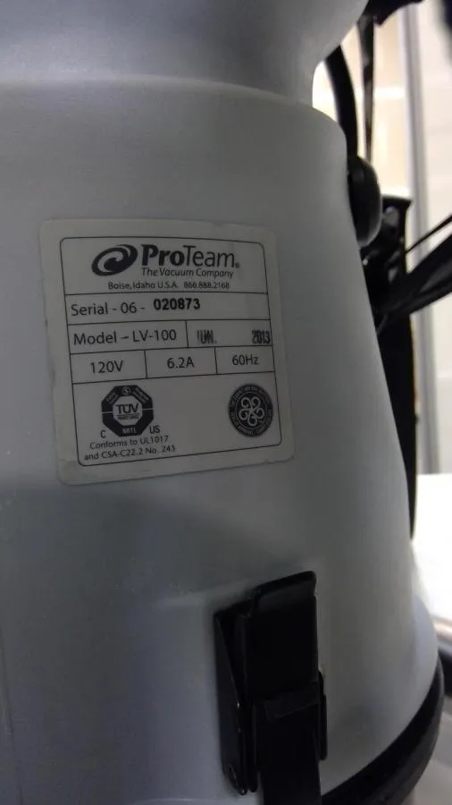 ProTeam Certified Hepa vacuum cleaner  LV-100