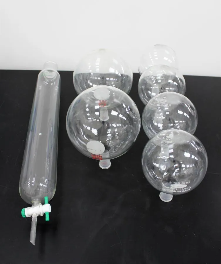 Misc. box with Sphere Globes instruments Chemglass / Synthware