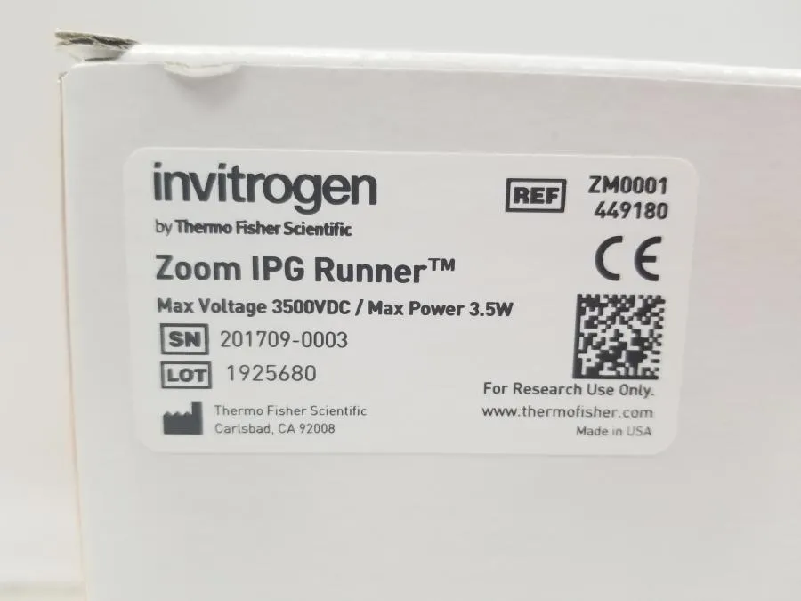 Nevex Life Technologies Invitrogen ZOOM IPGRunner Mini-cell ZM0001