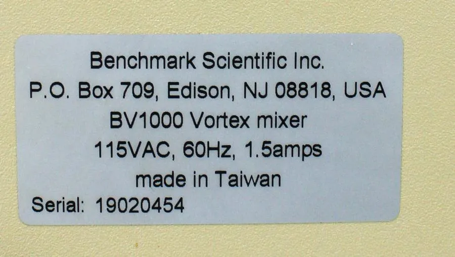 Benchmark Scientific Vortex Mixer BV1000