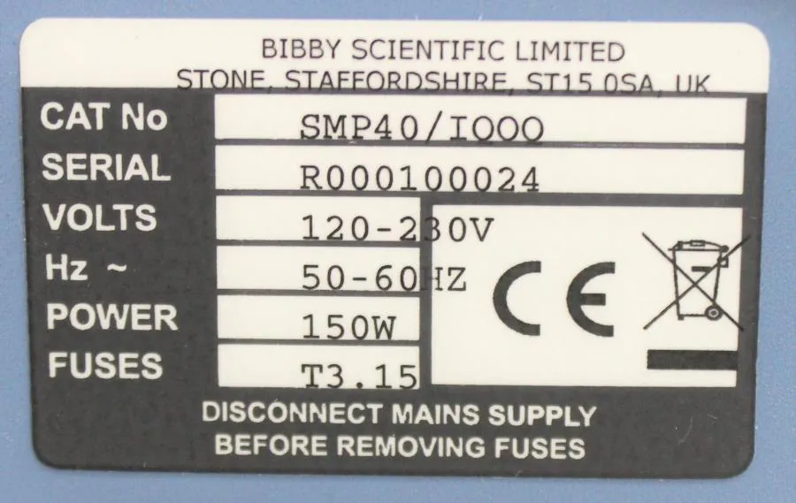 Bibby Scientific Stuart SMP40 Melting Point Apparatus CLEARANCE! As-Is
