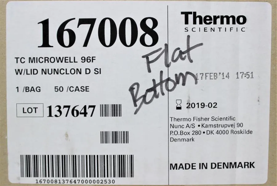 Thermo Scientific Nunc Microwell 96-Well Flat-Bott CLEARANCE! As-Is