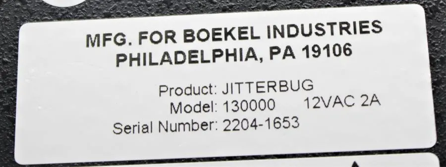 Boekel Jitterbug model 130000 CLEARANCE! As-Is