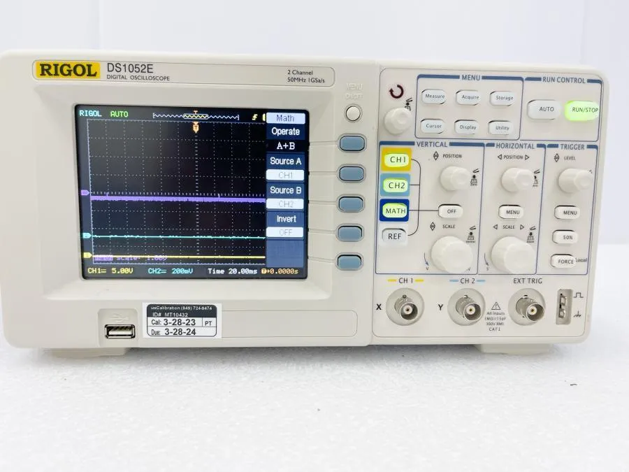 RIGOL DS1052E Digital Oscilloscope, 2 Channel, 50 MHz