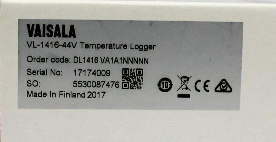 VAISALA Temperature Data Logger VL-1416-44V
