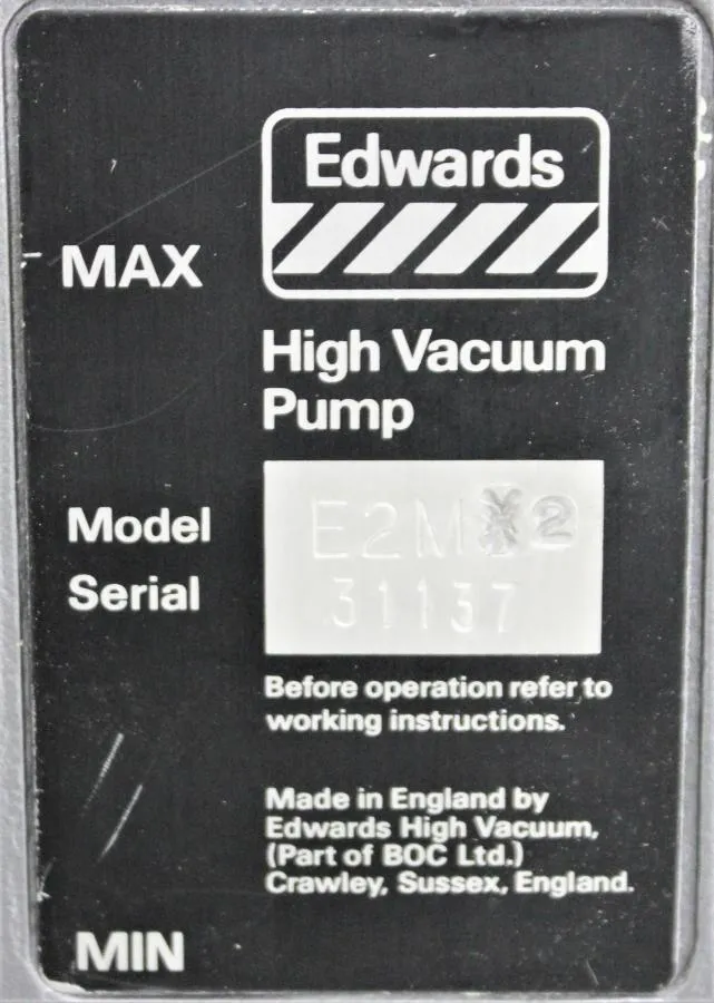 Edwards E2M2 Dual Stage Vacuum Pump