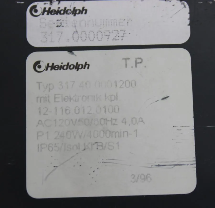 Heidolph Servo Motor 317 40 0001200