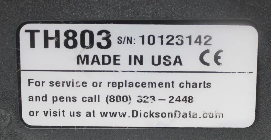 Dickson's Chart Recorder Model- TH803