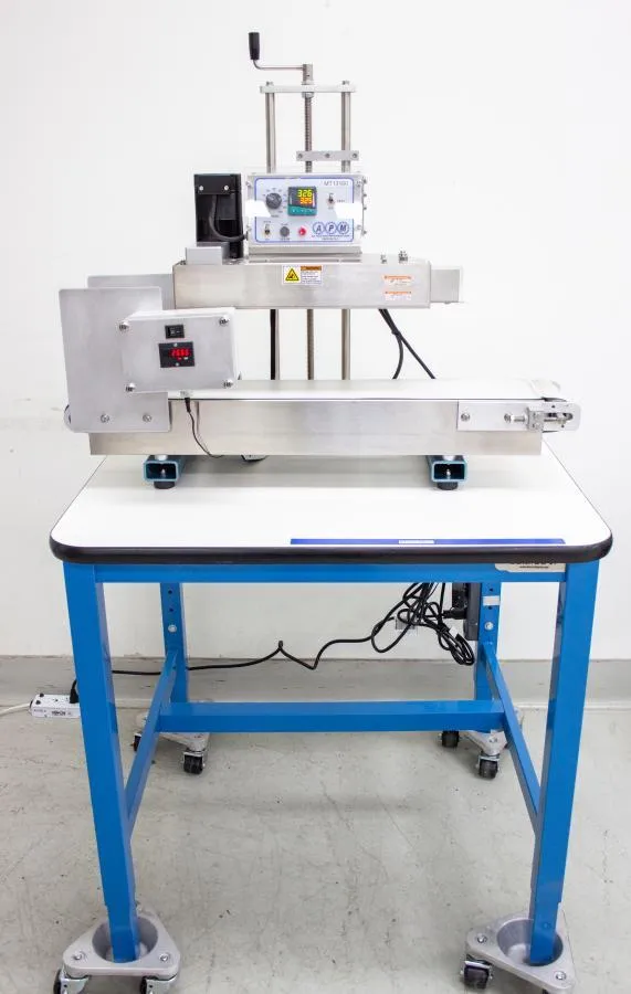 APM TCBSDM 3/8 - 6X3 Lift Tabletop Conveyor Band Sealer with Table