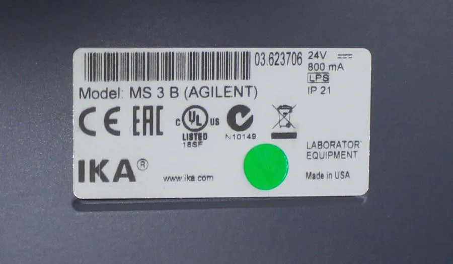 IKA MS3 (Agilent)  Shaker/Vortexer