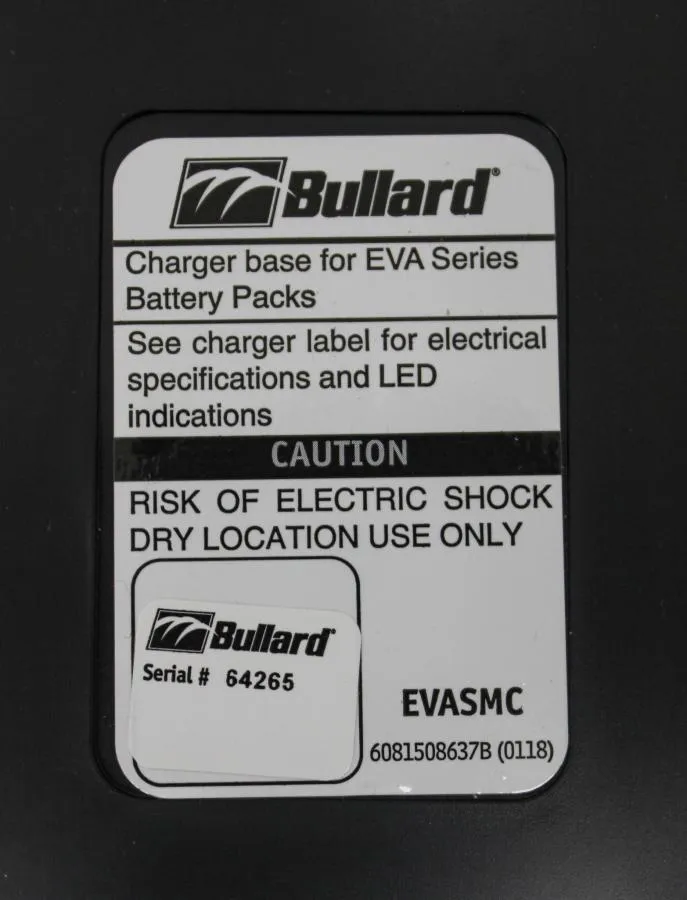 Bullard Evabat1 PAPR Lithium Batteries and Batteries Chargers (19Sets/12Batt )