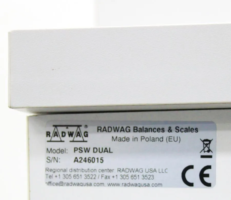Radwag PSW Dual Anti Vibration Calibration Weighing Workstation