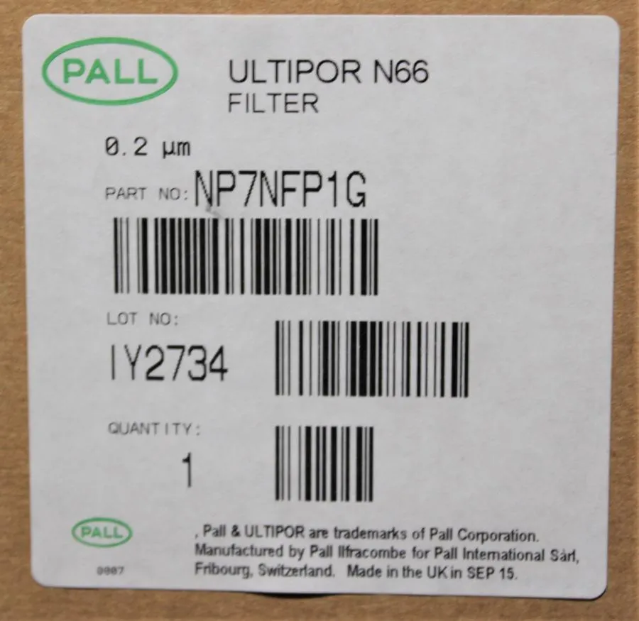 PALL Ultipor N66 Filter NP7NFP1G
