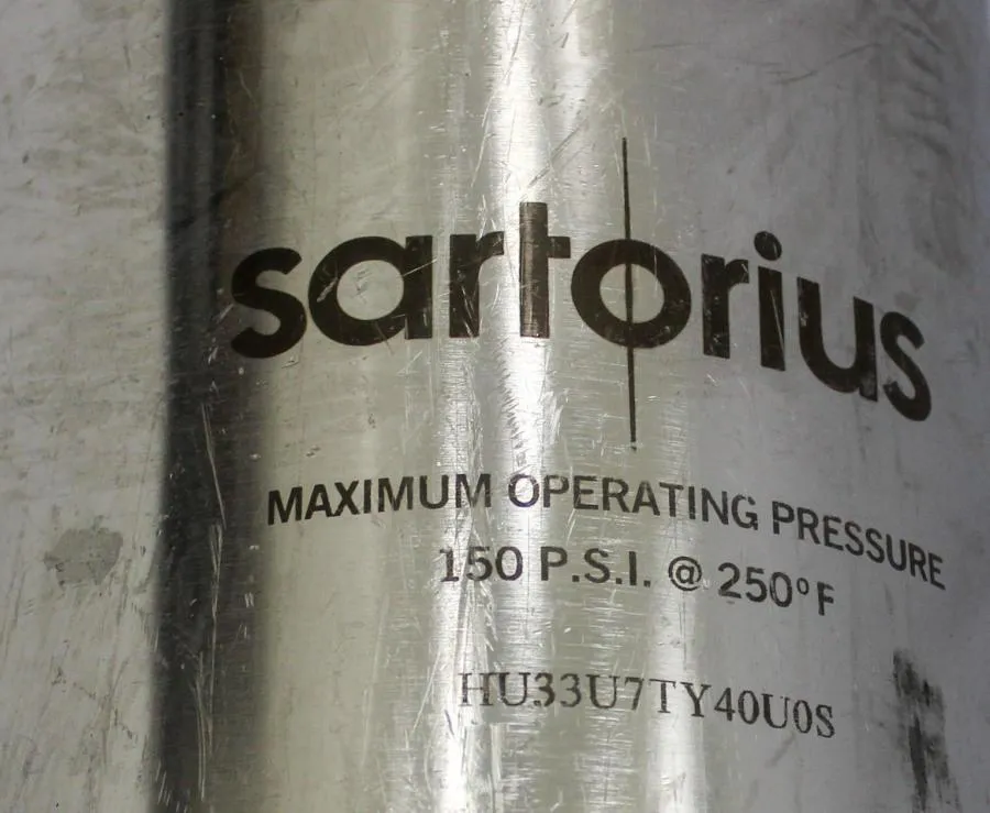 Sartorius Sanitary Filter Housing 150 psi at 250F model: HU33U7TY40U0S